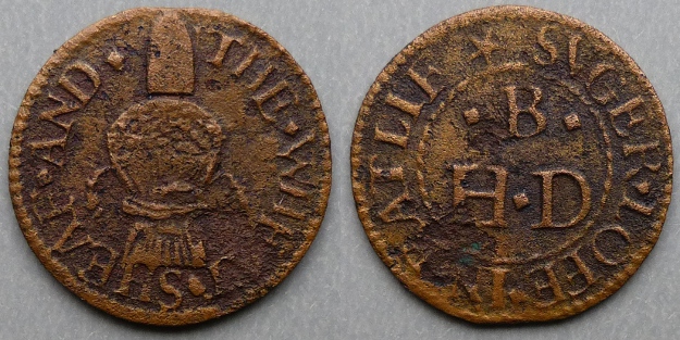 Ratcliff, H B (D) THE WHEAT SHEAF AND SVGER LOFE farthing